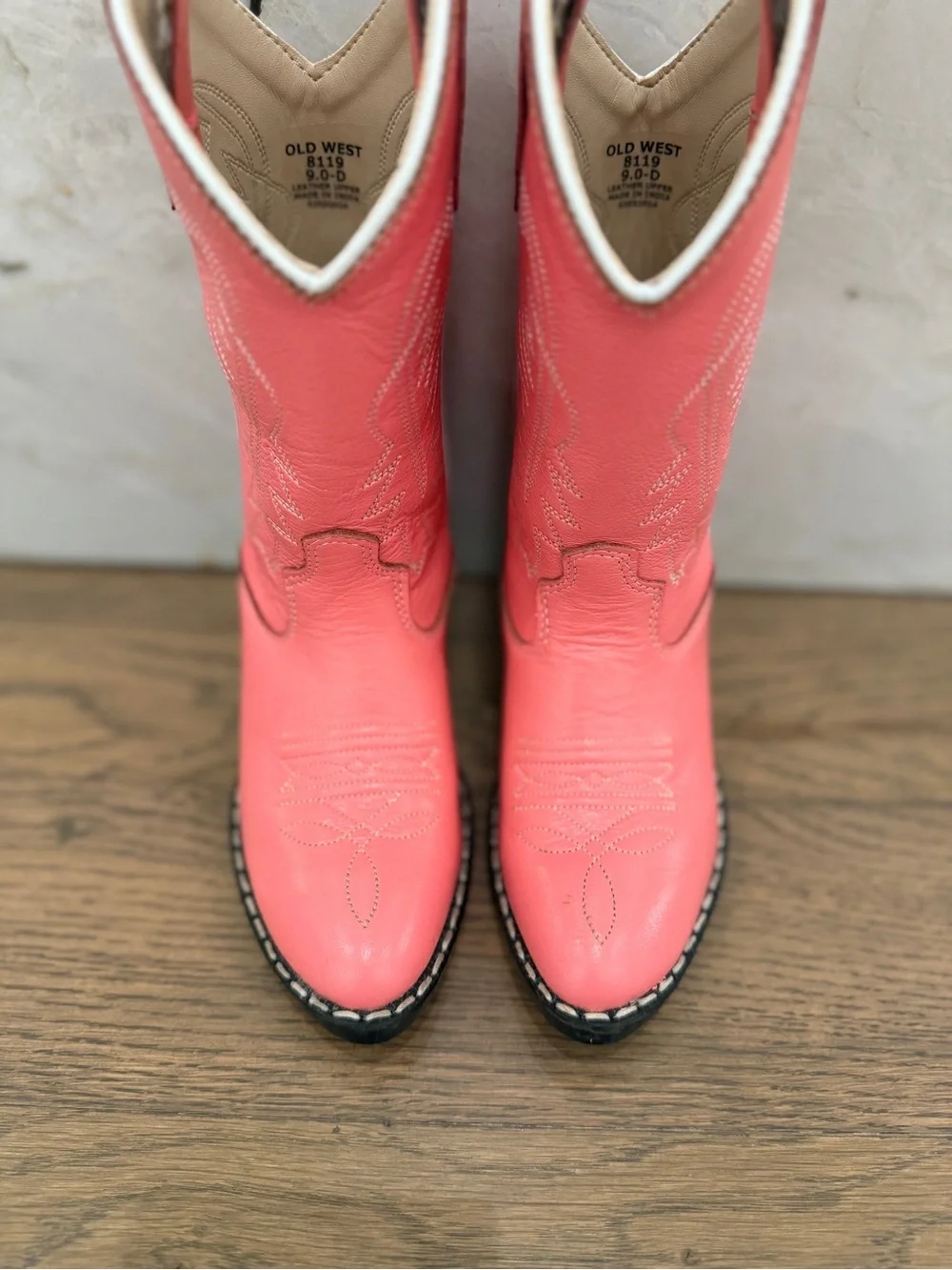 Old West Pink Girls' Cowgirl Boots